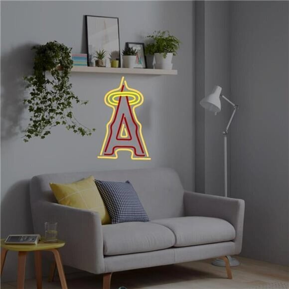 MLB Los Angeles Angels Baseball Neon Sign Room Sports LED Neon Light Man Cave - Picture 4 of 7